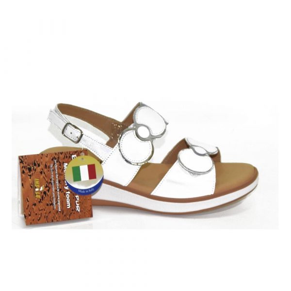 Sandalo cinzia soft per piedi larghi