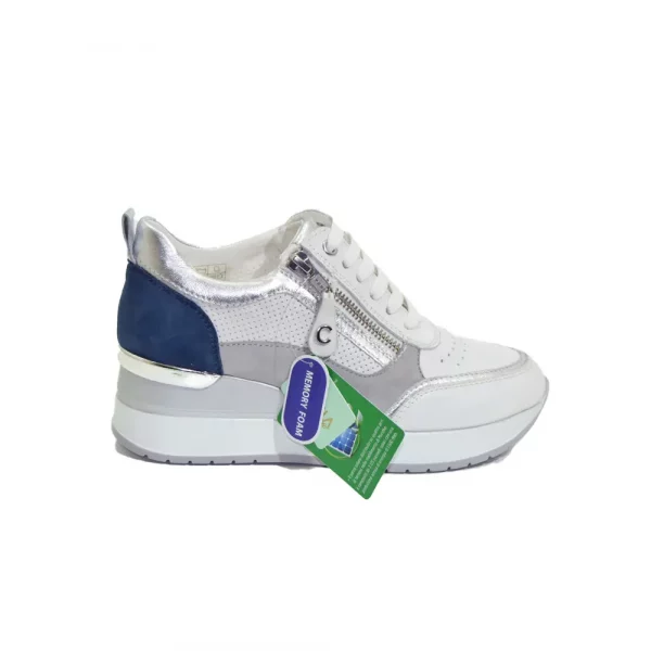 Sneakers zeppa alta Cinzia soft