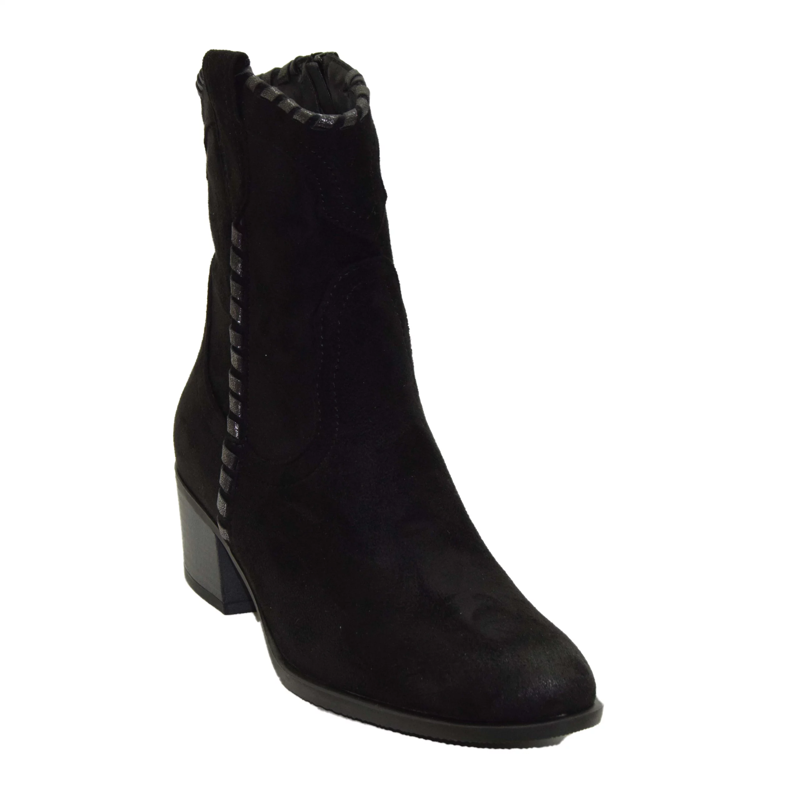 Stivaletto simil texano tacco
