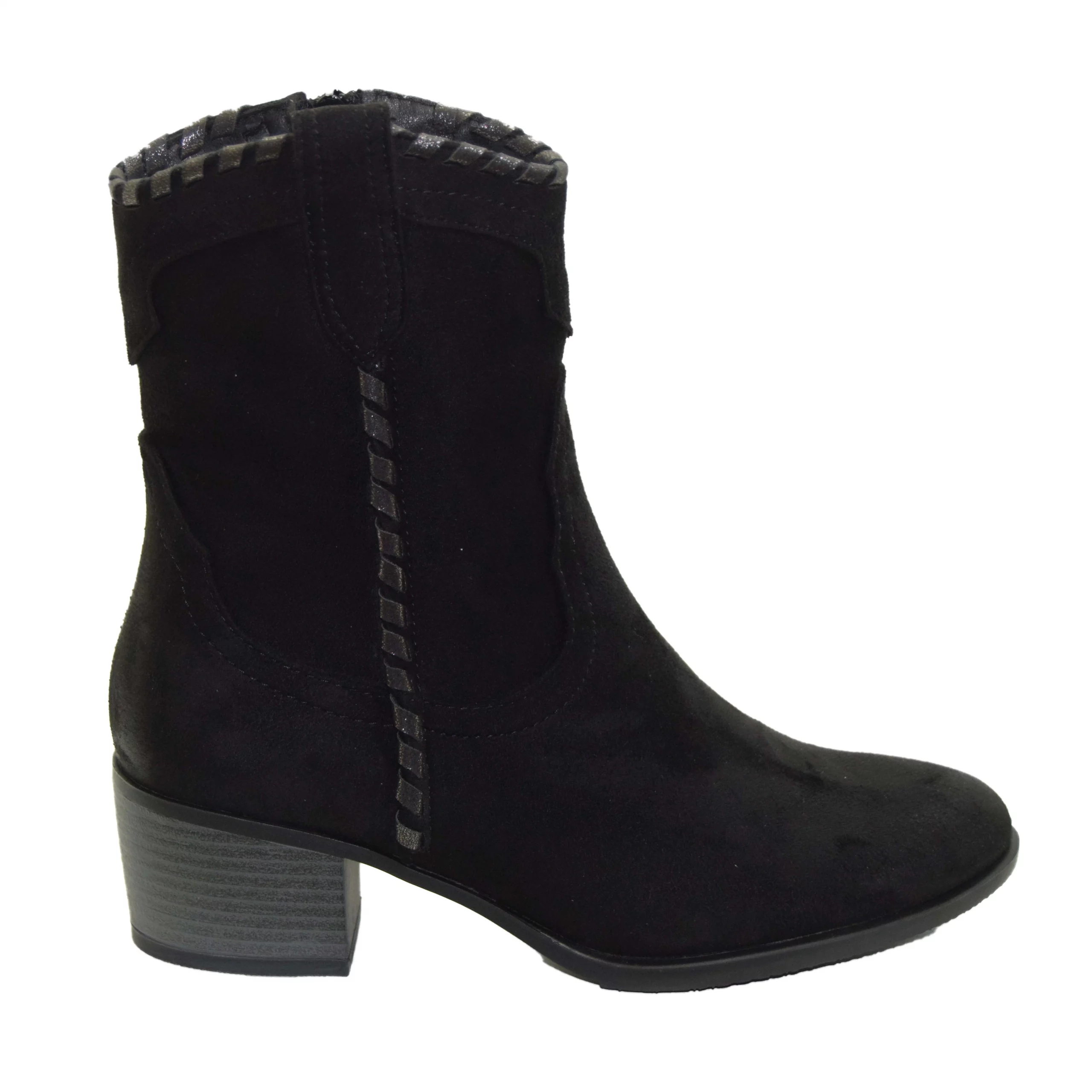 Stivaletto simil texano tacco