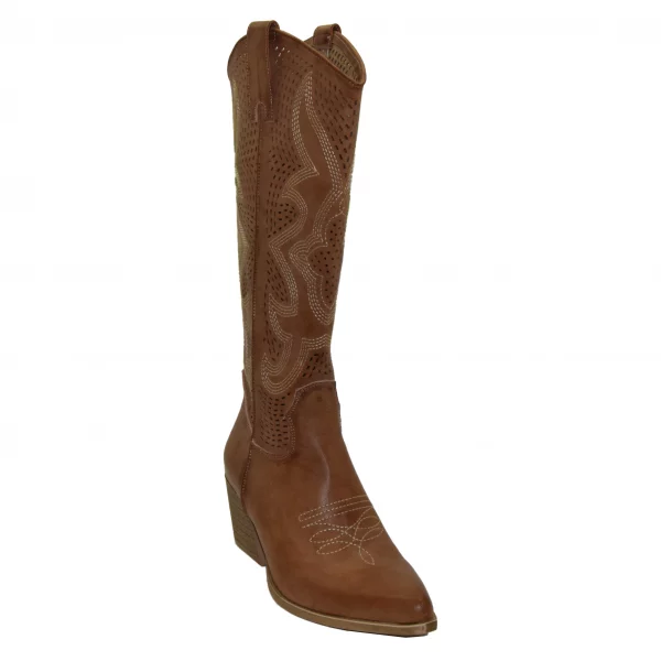 Stivali cowboy da donna con ricamo