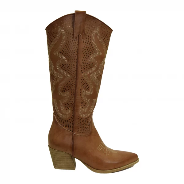 Stivali cowboy da donna con ricamo
