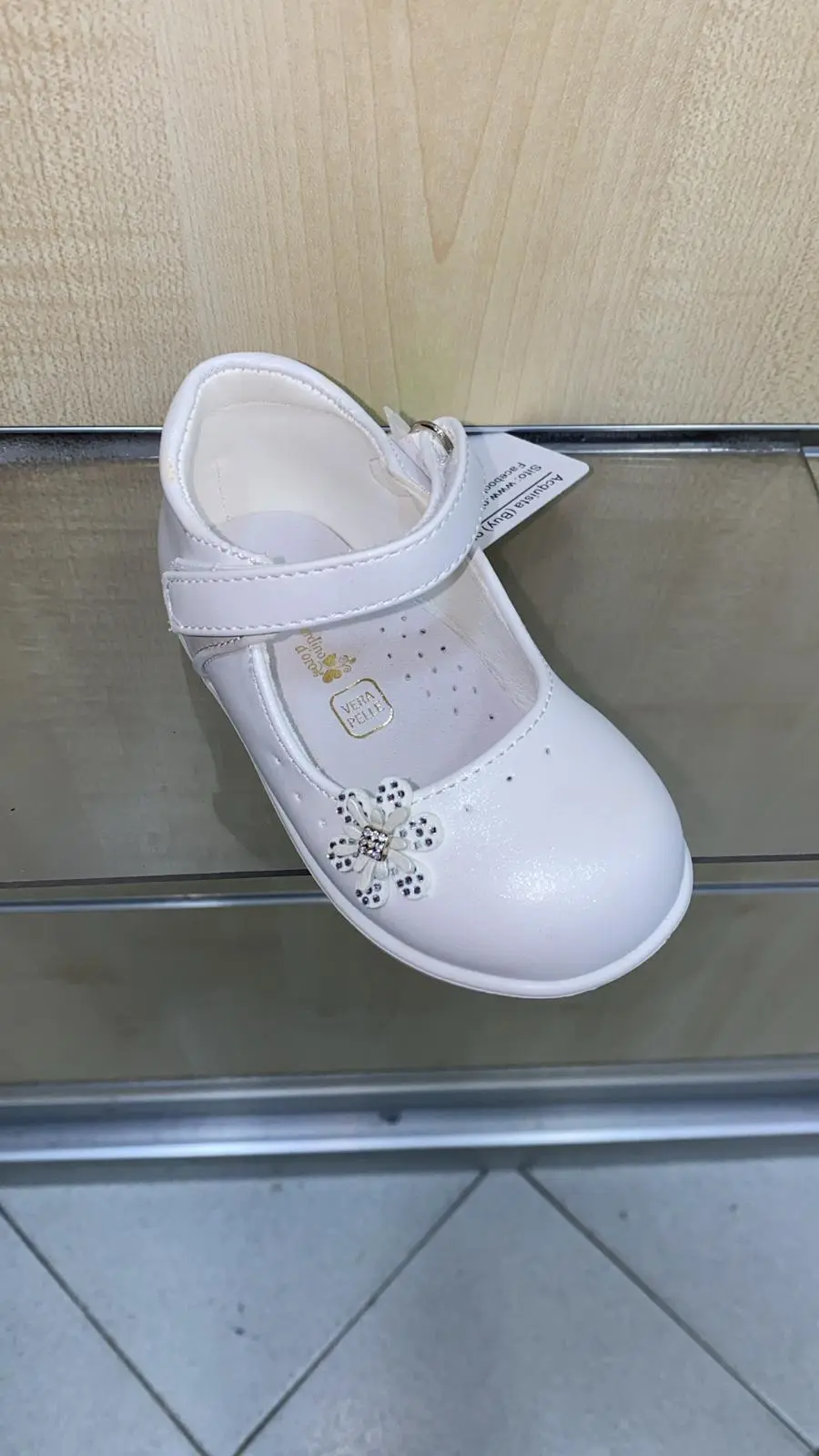 Scarpina cerimonia bimba