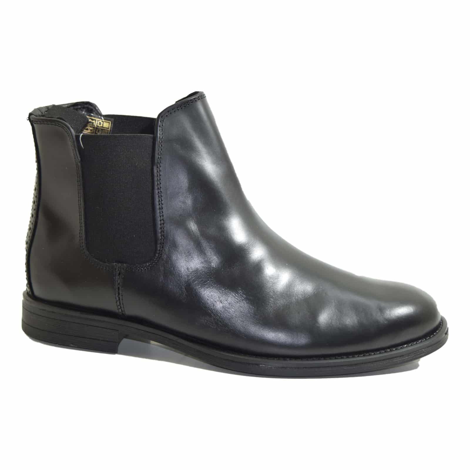 Stivaletto pelle uomo nero - immagine 2