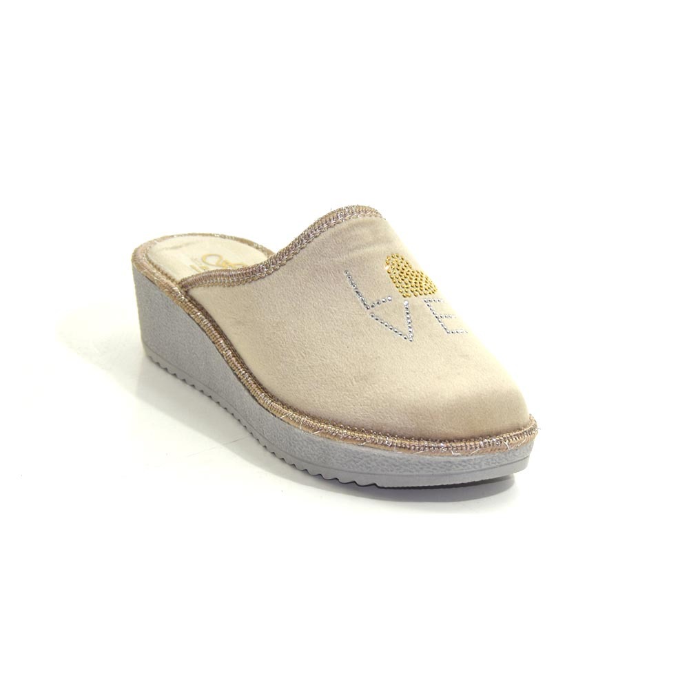 Pantofole con zeppa alta - immagine 2