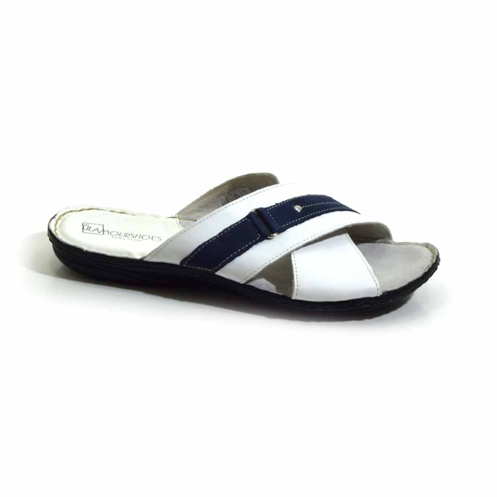 Pantofole uomo con incrocio - immagine 2