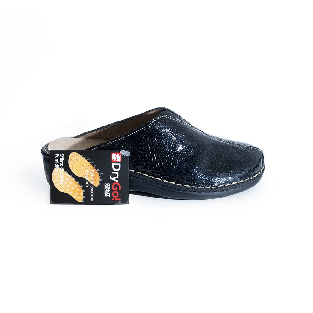 Pantofola pelle nero - immagine 2