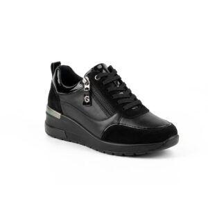 Sneaker allacciate e cerniera donna